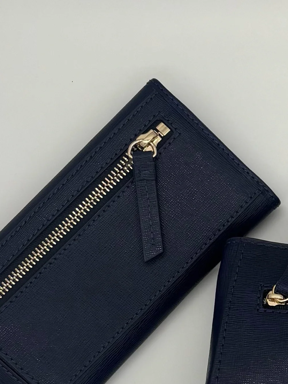 Dooney & Bourke Navy Leather Satchel with Wallet